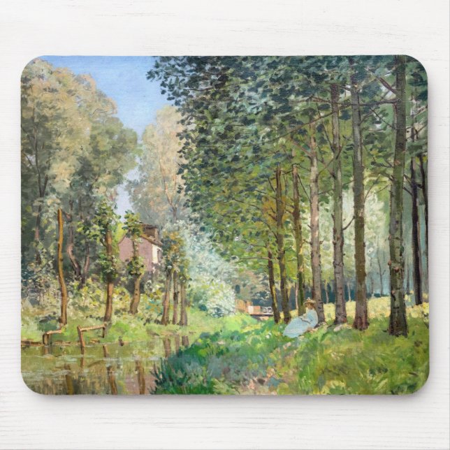 Alfred Sisley - Erholung entlang der Straße Mousepad (Vorne)