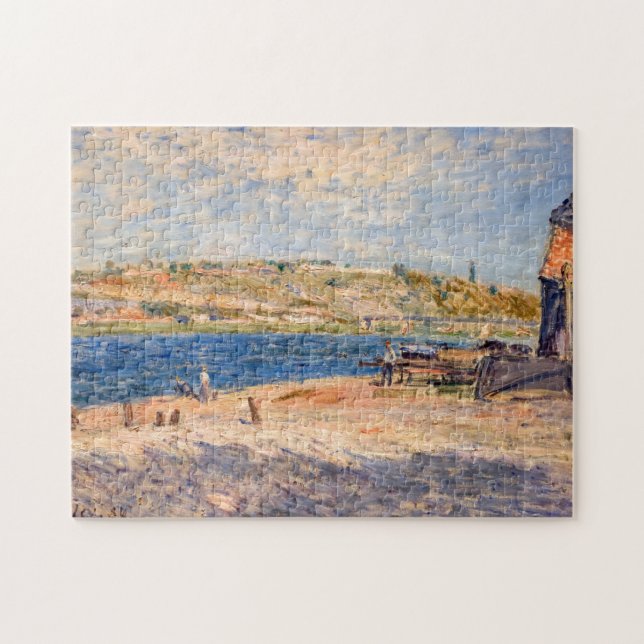 Alfred Sisley - Flussufer bei Saint-Mammes (Horizontal)