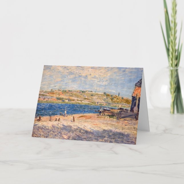 Alfred Sisley - Flussufer bei Saint-Mammes Karte (Vorderseite)