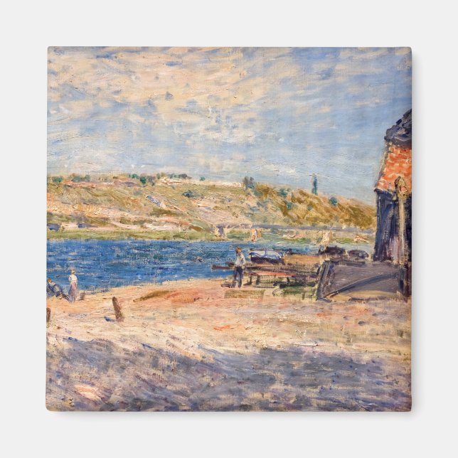 Alfred Sisley - Flussufer bei Saint-Mammes Magnet (Vorne)