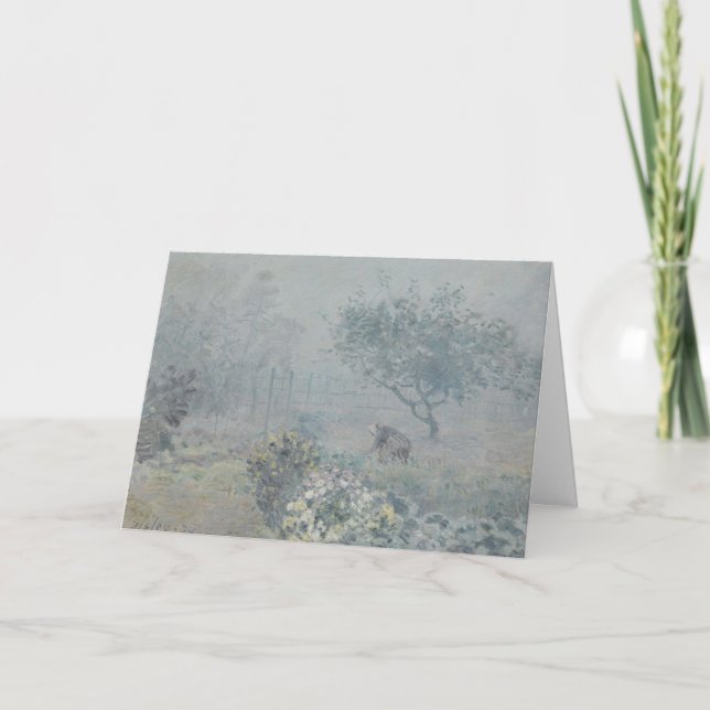 Alfred Sisley - Fog, Voisins Karte (Vorderseite)