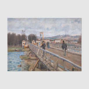 Alfred Sisley - Footbridge in Argenteuil Seidenpapier