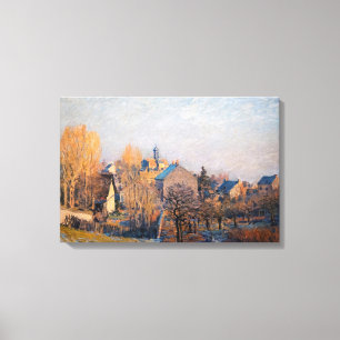 Alfred Sisley - Frostiger Morgen in Louveciennes Leinwanddruck