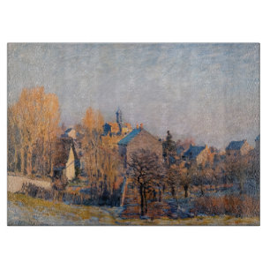 Alfred Sisley - Frostiger Morgen in Louveciennes Schneidebrett