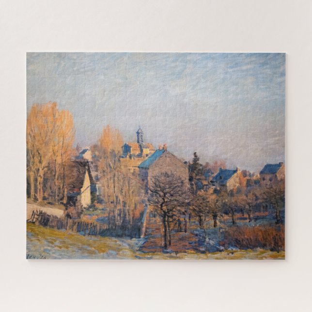 Alfred Sisley - Frosty Morning in Louveciennes (Horizontal)