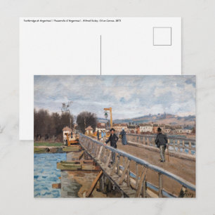 Alfred Sisley - Fußgängerbrücke in Argenteuil Postkarte