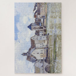 Alfred Sisley Gebäude und Brücken mit Wasser
