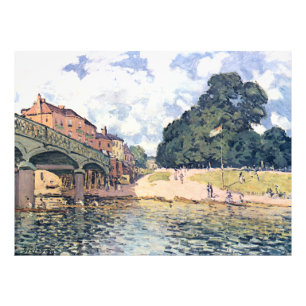 Alfred Sisley Hampton Court Bridge Fotodruck