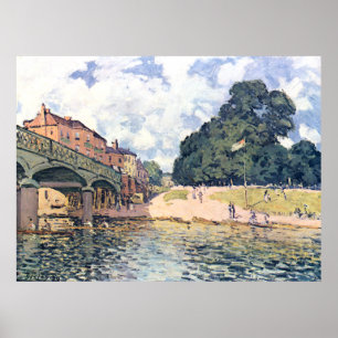 Alfred Sisley Hampton Court Bridge Poster
