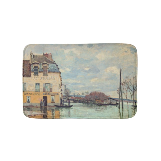 Alfred Sisley - Hochwasser in Port-Marly 1872 Badematte (Vorderseite)