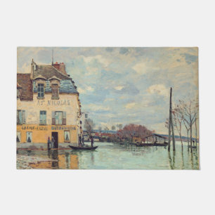 Alfred Sisley - Hochwasser in Port-Marly 1872 Fußmatte