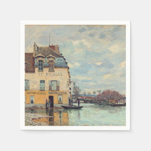 Alfred Sisley - Hochwasser in Port-Marly 1872 Serviette