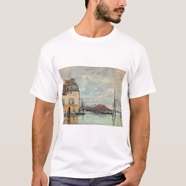 Alfred Sisley - Hochwasser in Port-Marly 1872 T-Shirt (Vorderseite)