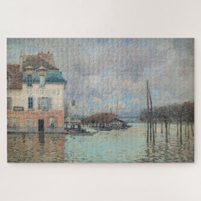 Alfred Sisley - Hochwasser in Port-Marly 1876 (Horizontal)