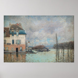 Alfred Sisley - Hochwasser in Port-Marly 1876 Poster