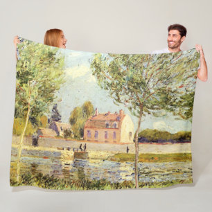 Alfred Sisley Houses on the banks of the Loing Fleecedecke