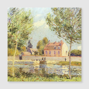 Alfred Sisley Houses on the banks of the Loing Magnetkarte