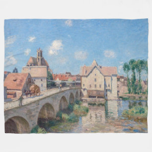 Alfred-Sisley-Kunstwerk - Le Pont de Moret Fleecedecke
