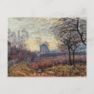 Alfred Sisley Landschaft in der Nähe von Louveci Postkarte