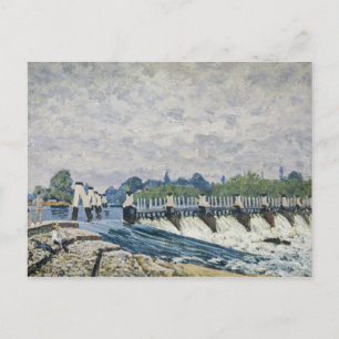 Alfred Sisley - Molesey Weir, Hampton Court Postkarte