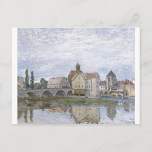 Alfred Sisley Moret-sur-Long - Temps gris 1892 Oil Postkarte