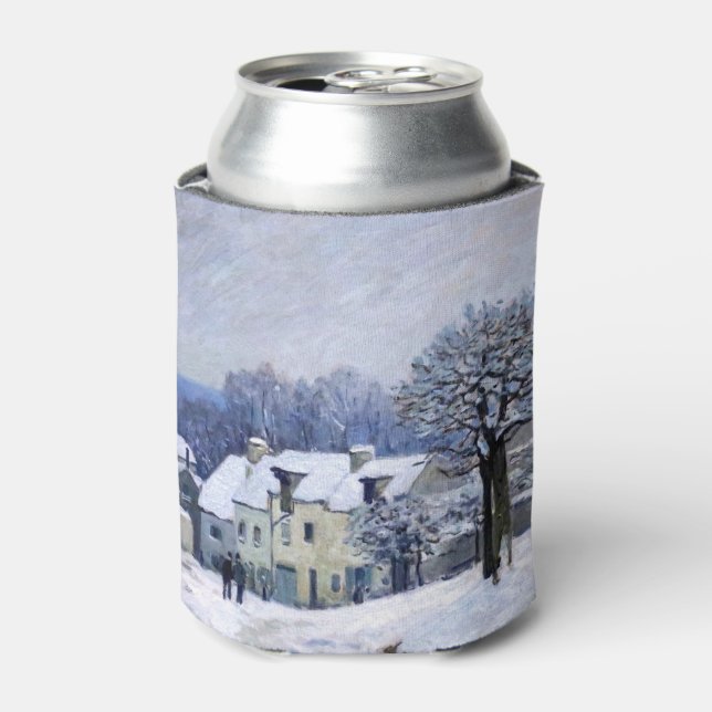 Alfred Sisley - Place Chenil in Marly, Schneeeffek Dosenkühler (Kanne Vorderseite)