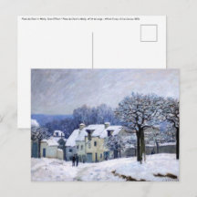 Alfred Sisley - Place Chenil in Marly, Schneeeffek