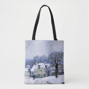 Alfred Sisley - Place Chenil in Marly, Schneeeffek Tasche