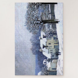 Alfred Sisley Place du Chenil in Marly, Schnee