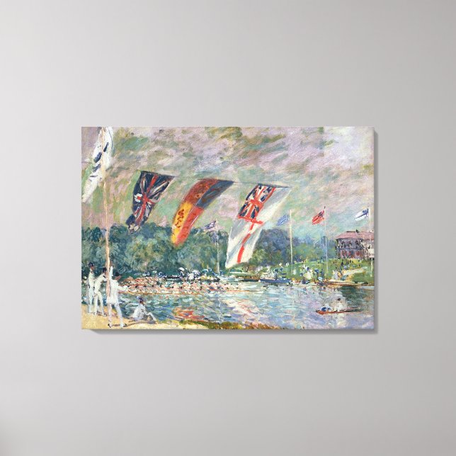 Alfred Sisley | Regatta bei Molesey Leinwanddruck (Vorderseite)