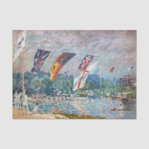 Alfred Sisley - Regatta bei Molesey Seidenpapier