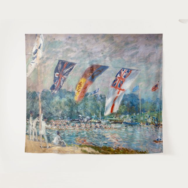 Alfred Sisley - Regatta bei Molesey Wandteppich (Vorderseite (Horizontal))