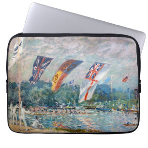 Alfred Sisley - Regatta in Molesey Laptopschutzhülle