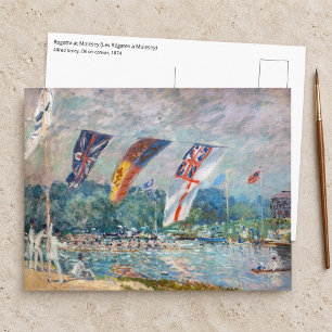 Alfred Sisley - Regatta in Molesey Postkarte