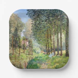 Alfred Sisley - Ruhe am Bach Pappteller