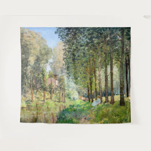 Alfred Sisley - Ruhe am Bach Wandteppich