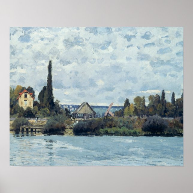 Alfred Sisley | Seine in Bougival Poster (Vorne)