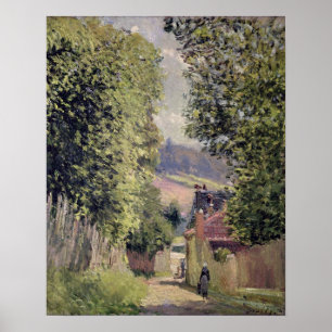 Alfred Sisley Straße in Louveciennes Poster