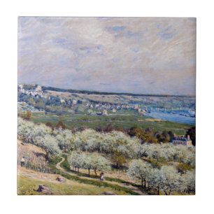 Alfred Sisley - Terrasse in Saint-Germain, Frühlin Fliese