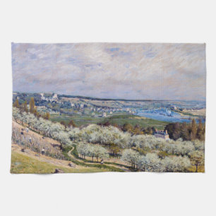Alfred Sisley - Terrasse in Saint-Germain, Frühlin Geschirrtuch