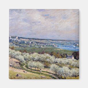 Alfred Sisley - Terrasse in Saint-Germain, Frühlin Magnet
