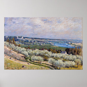 Alfred Sisley - Terrasse in Saint-Germain, Frühlin Poster