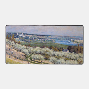 Alfred Sisley - Terrasse in Saint-Germain, Frühlin Schreibtischunterlage