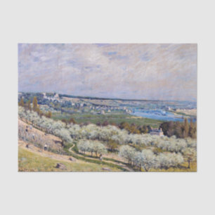 Alfred Sisley - Terrasse in Saint-Germain, Frühlin Seidenpapier