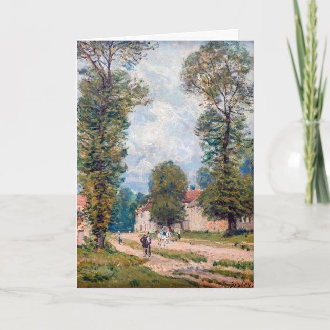 Alfred Sisley - The Versailles Road Karte (Vorderseite)