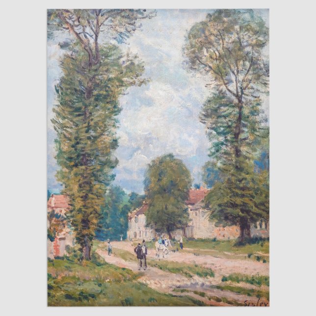 Alfred Sisley - The Versailles Road Seidenpapier (Von Creator hochgeladen)