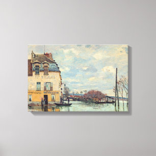 Alfred Sisley - Überschwemmung bei Port-Marly 1872 Leinwanddruck