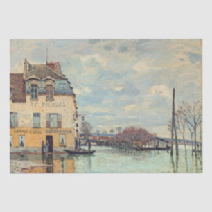 Alfred Sisley - Überschwemmung bei Port-Marly 1872 Seidenpapier