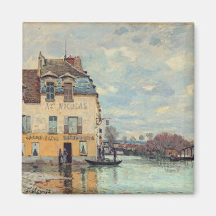 Alfred Sisley - Überschwemmung in Port-Marly 1872 Magnet
