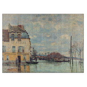 Alfred Sisley - Überschwemmung in Port-Marly 1872 Schneidebrett